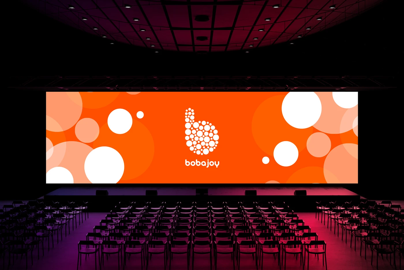 Bobajoy marka kimliği dijital ekran uygulaması