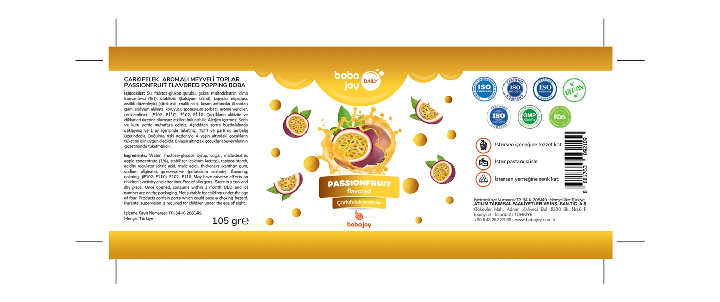 Bobajoy ürün ambalaj tasarımı