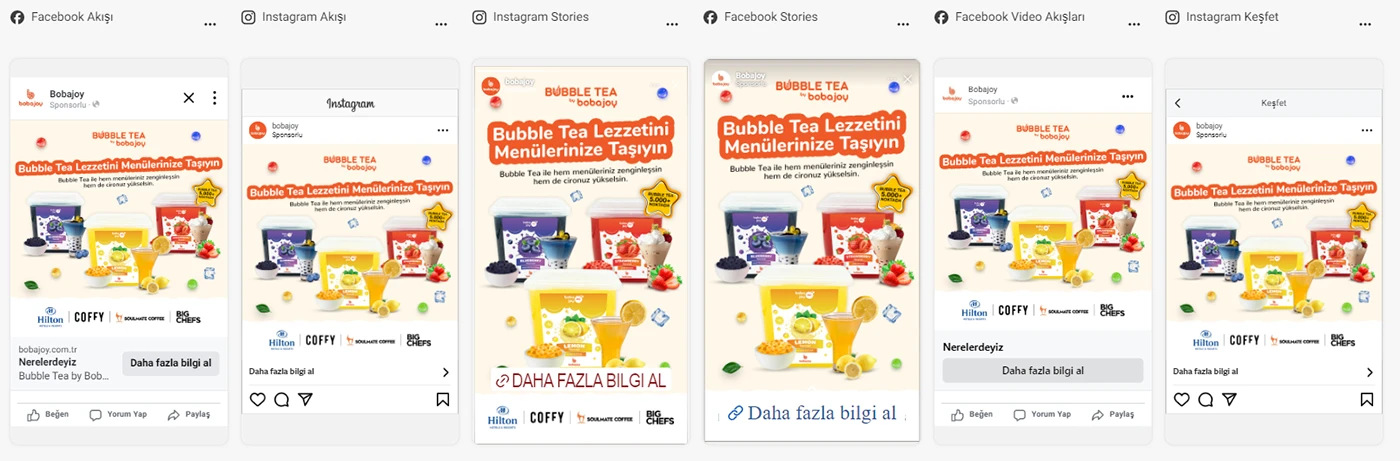 Bobajoy sosyal medya performans reklamları