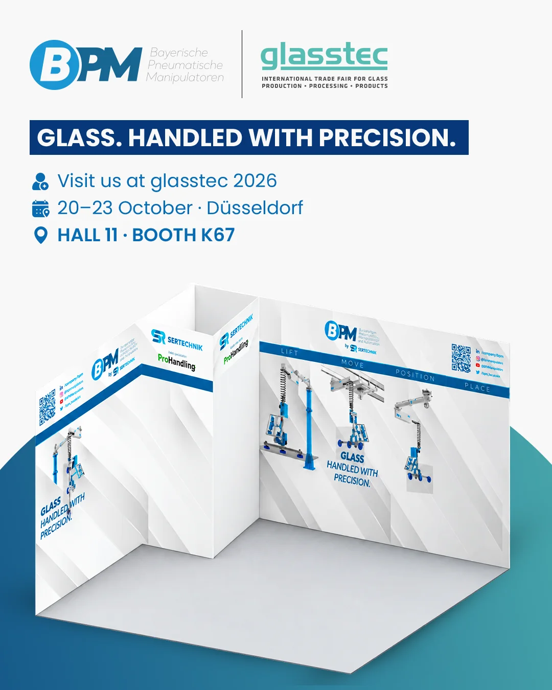 BPM Glasstec stant iletişimi