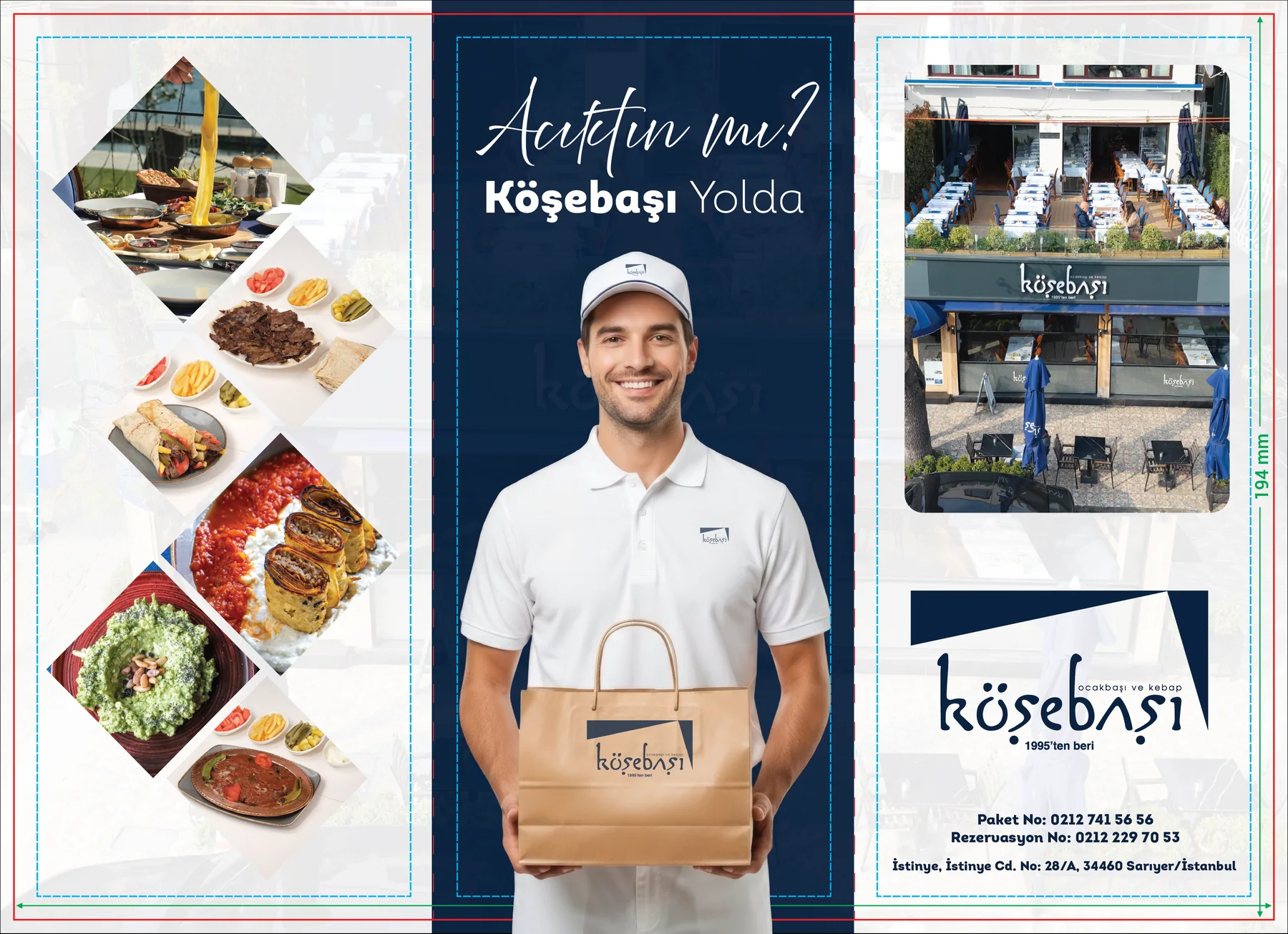 Köşebaşı broşür dış yüzey tasarımı