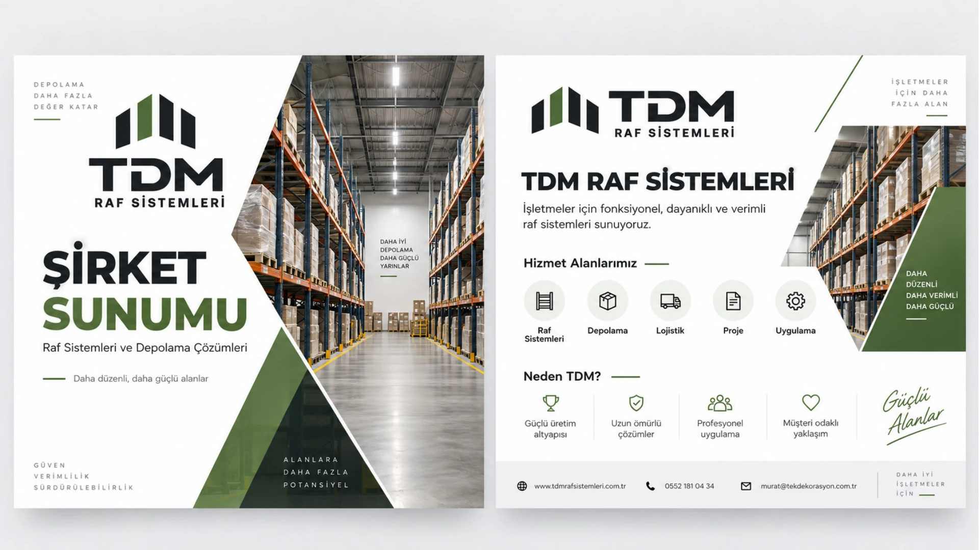 TDM şirket sunumu tasarımı