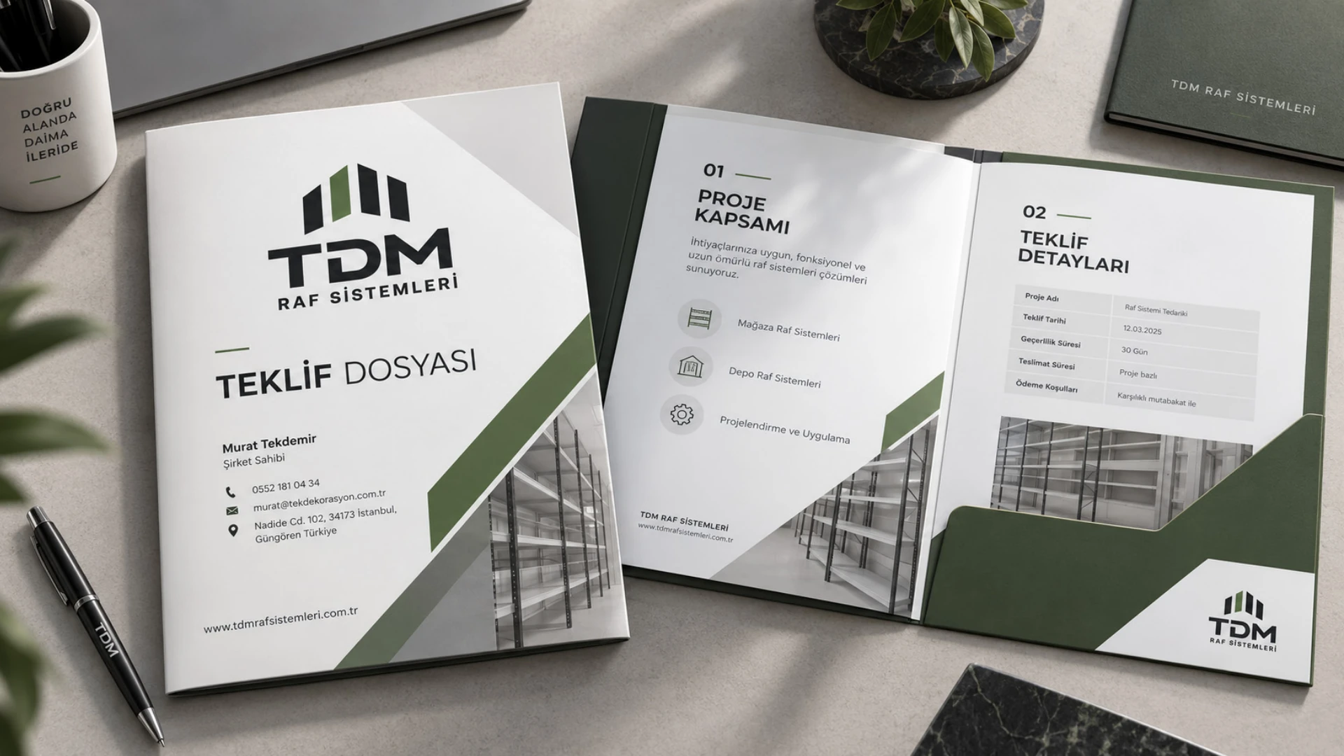 TDM teklif dosyası tasarımı