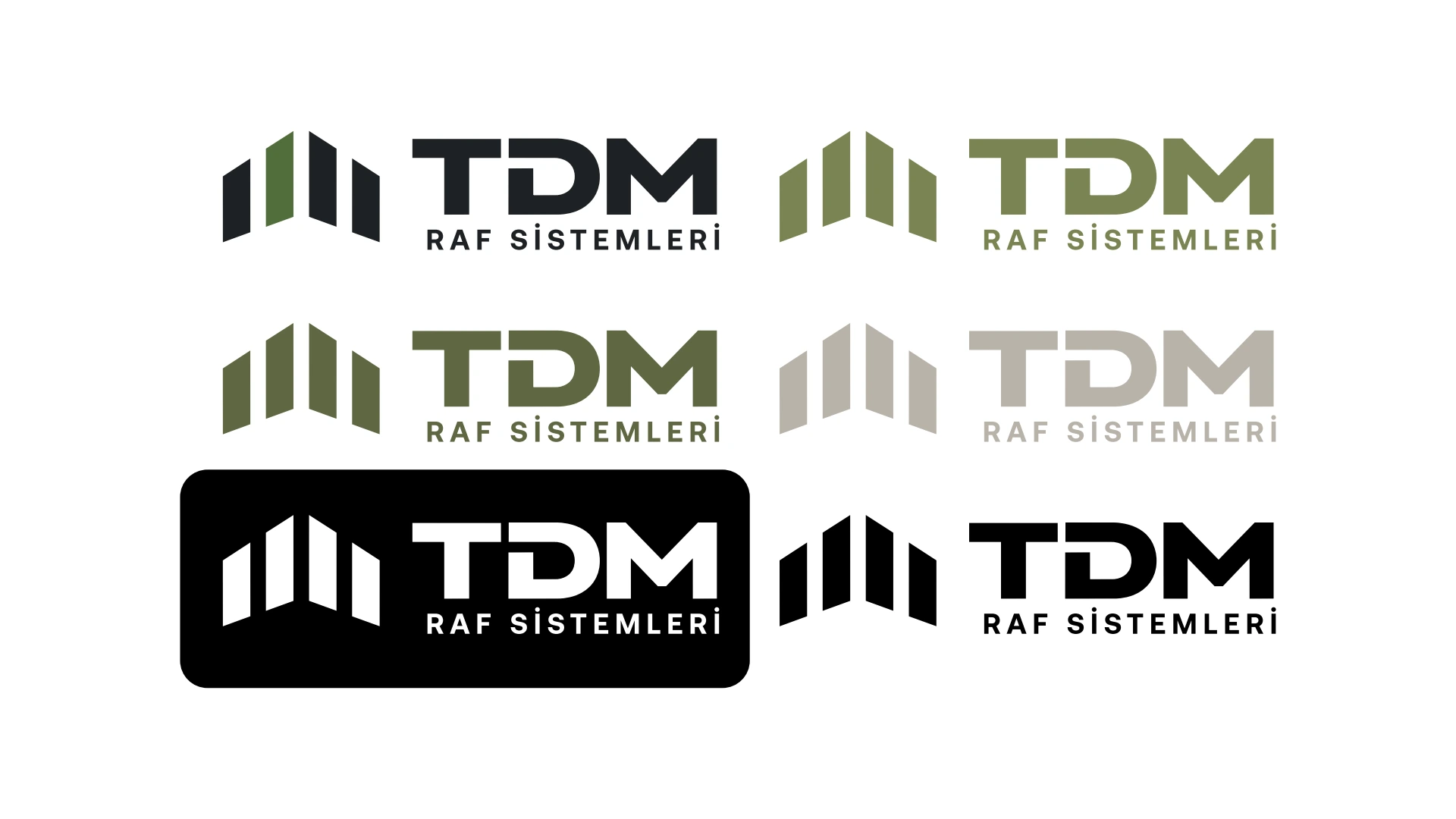 TDM yatay logo renk varyasyonları